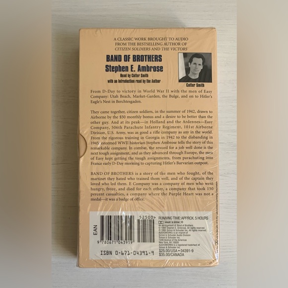 Band of Brothers by Stephen Ambrose Audiobook 4 Cassette Set - Picture 2 of 9